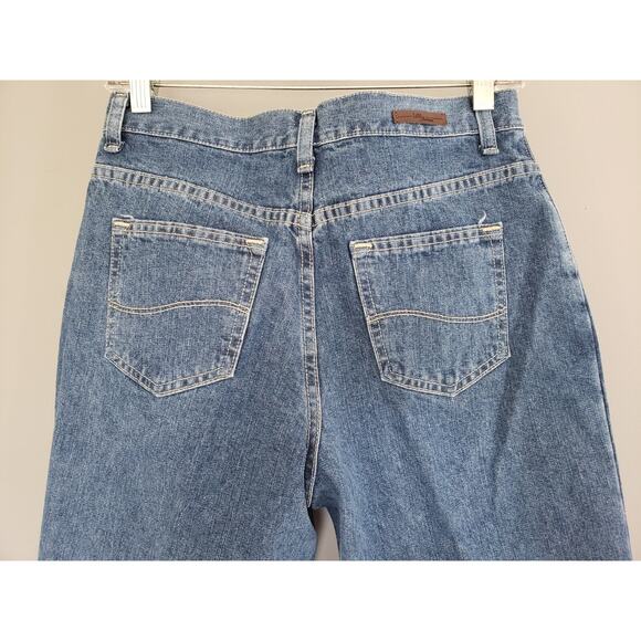 NEW Lee Relaxed Fit‎ Straight Leg At the Waist Size 4 Medium Blue 100% Cotton - Picture 6 of 6